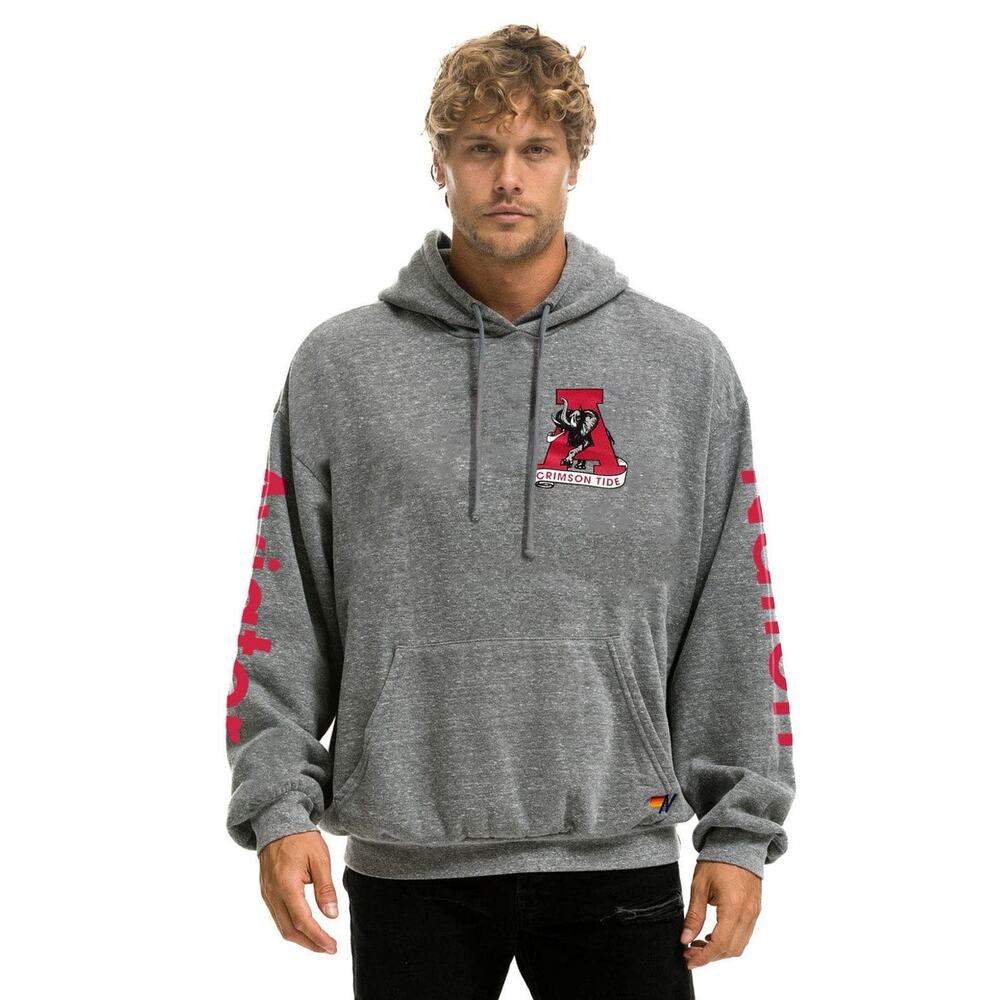 NWT Aviator Nation UNIVERSITY ALABAMA NCAA March Ball HOODIE HEATHER Small New